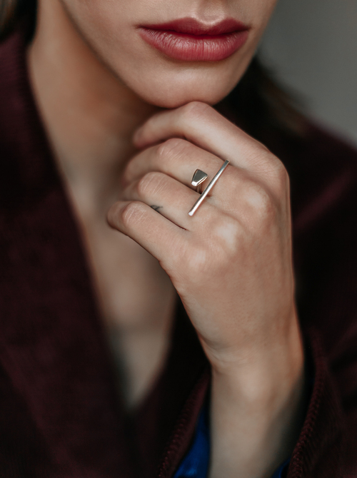 Handmade silver ring